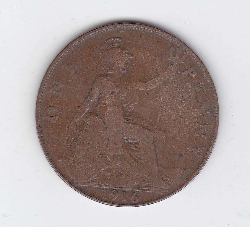 GREAT BRITAIN 1 PENNY 1916