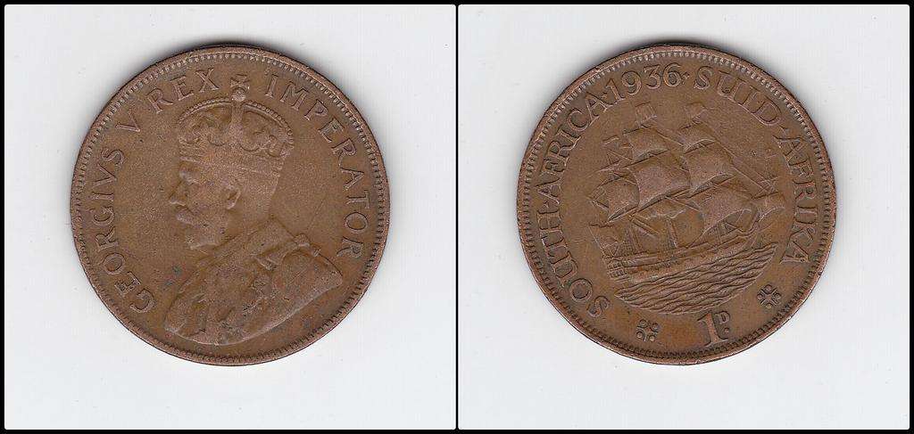 SOUTH AFRICA 1 PENNY 1936
