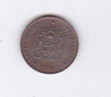 SOUTH AFRICA HALF CENT 1970 HIGH GRADE