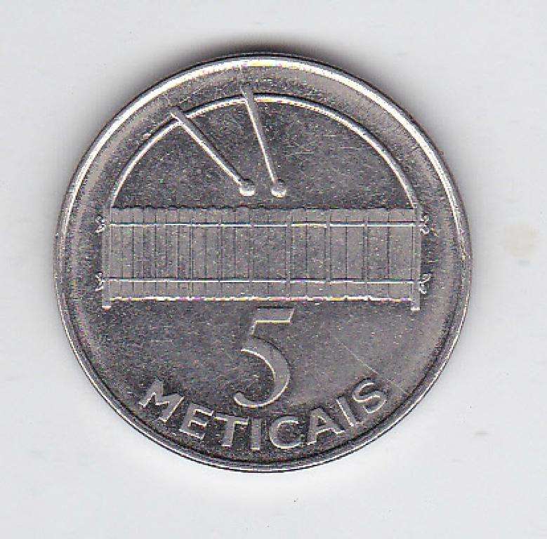 MOZAMBIQUE 5 METICAIS 2006 HIGH GRADE