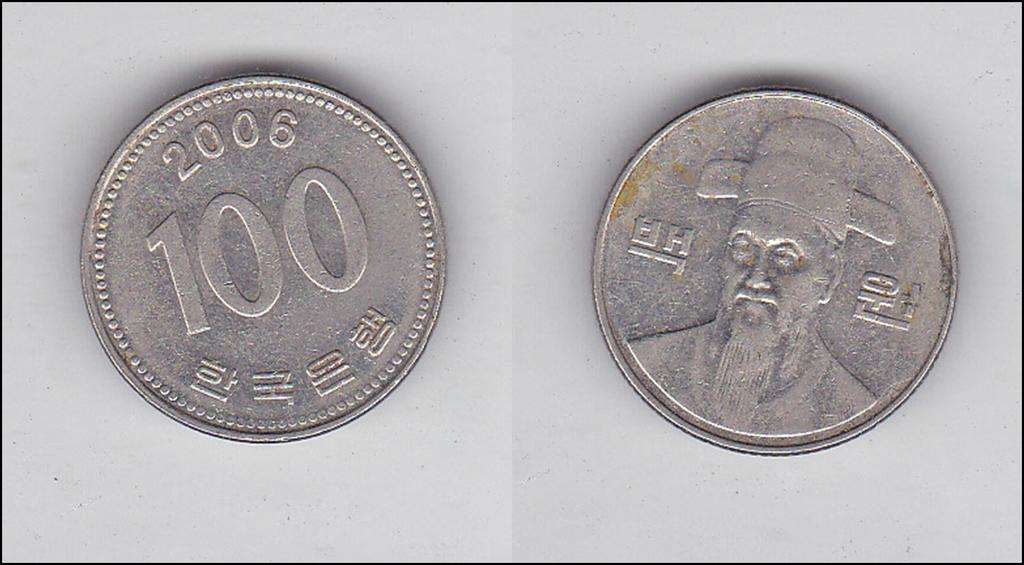 KOREA 100 WON 2006