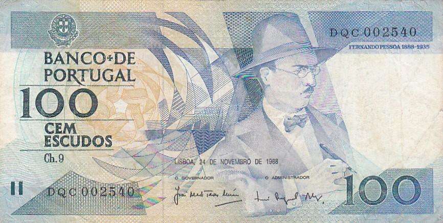PORTUGAL 100 ESCUDOS 1988