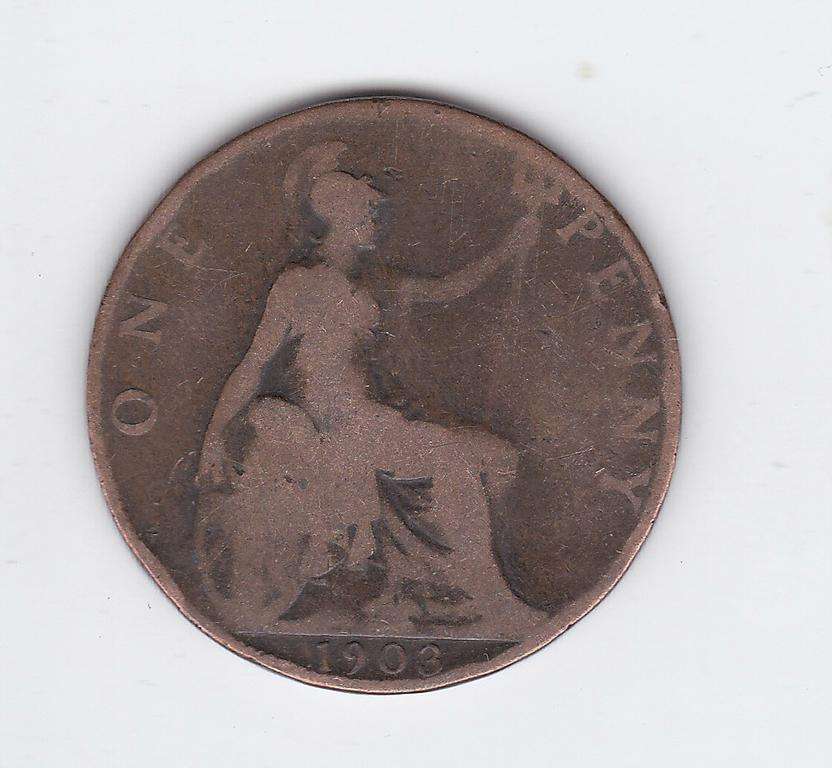 GREAT BRITAIN 1 PENNY 1903