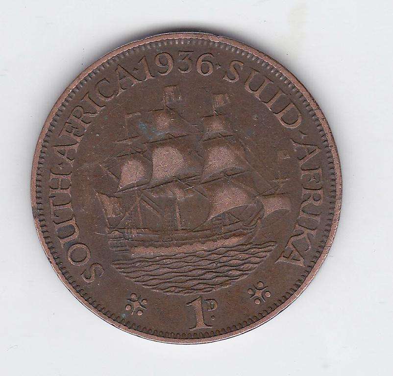 SOUTH AFRICA 1 PENNY 1936