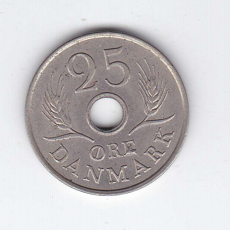 DENMARK 25 ORE 1969