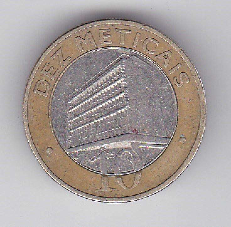 MOZAMBIQUE 10 METICAIS 2006 BI-METAL