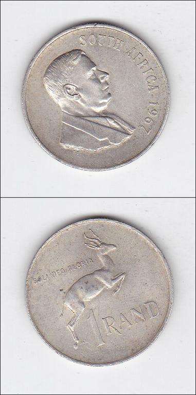 SOUTH AFRICA 1 RAND 1967