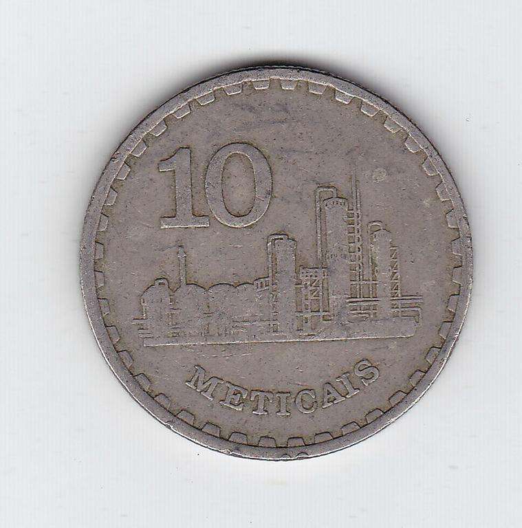 MOZAMBIQUE 10 METICAIS 1980