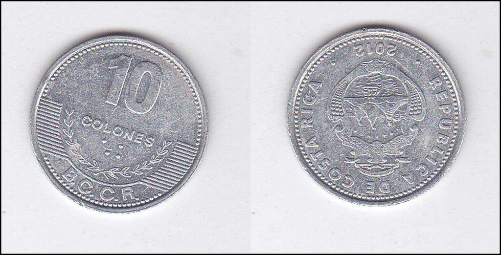 COSTA RICA 100 COLONS 2012 EF
