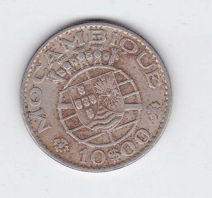 MOZAMBIQUE 10 ESCUDOS 1974