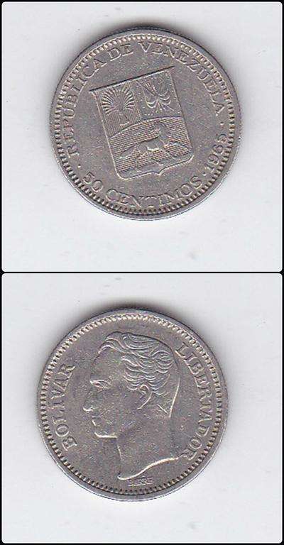 VENEZUELA 20 CENTIMOS 1965