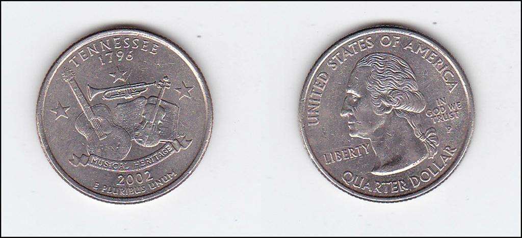 USA QUARTER TENNESSEE  2002 HIGH GRADE