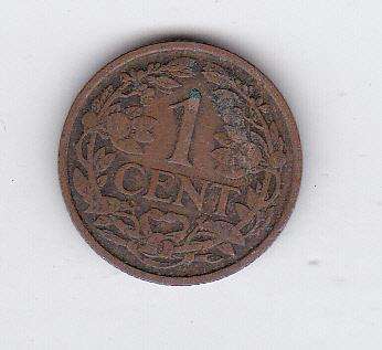 NETHERLANDS 1 CENT 1918