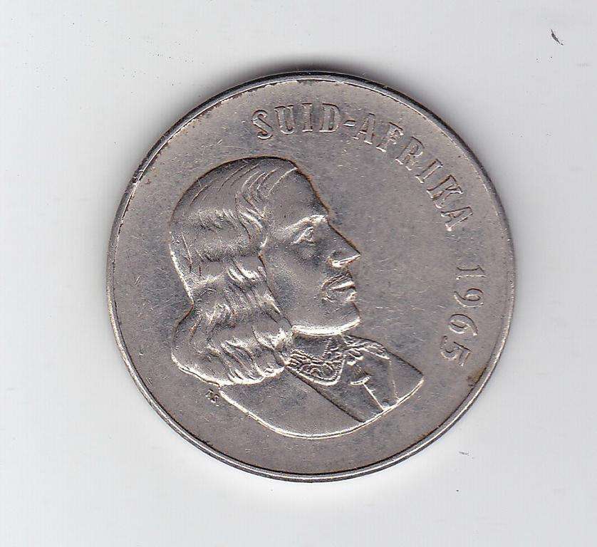SUID AFRIKA 50 CENTS 1965