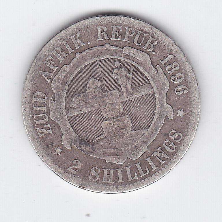 ZAR 2 SHILLINGS 1896