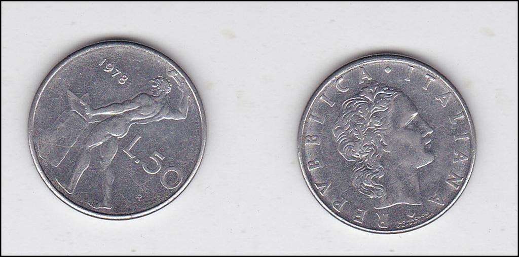 ITALY 50 LIRE 1978 HIGH GRADE