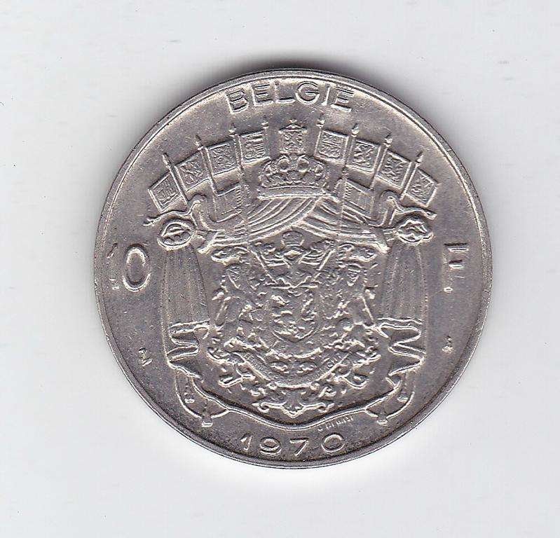 BELGIUM 10 FRANCS 1970 HIGH GRADE