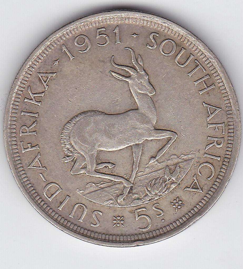 SOUTH AFRICA CROWN 1951 - MINTAGE ONLY 366 602