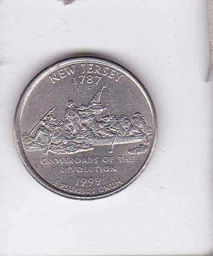USA QUARTER DOLLAR NEW JERSEY 1999