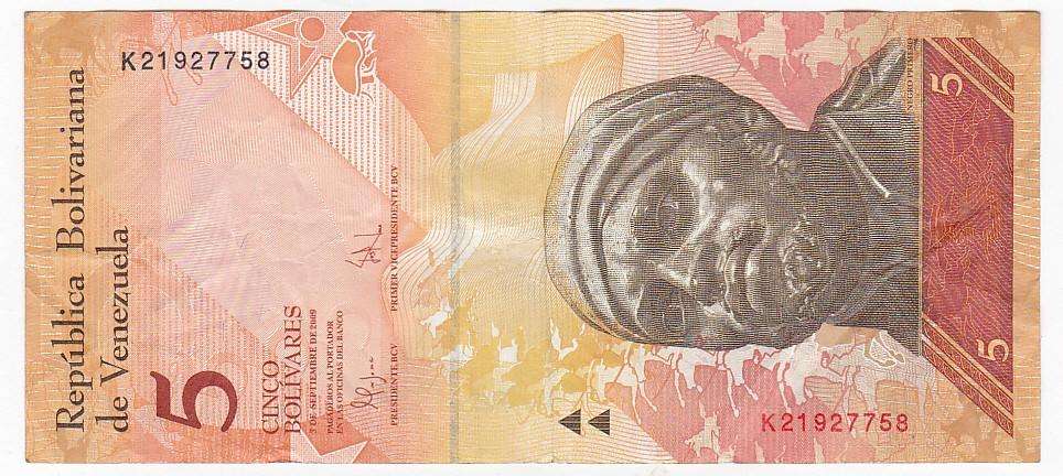 VENEZUELA 5 BOLIVARES 2009