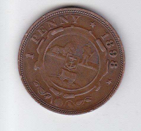 ZAR 1 PENNY 1898