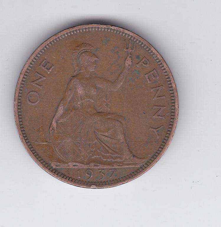 GREAT BRITAIN 1 PENNY 1937