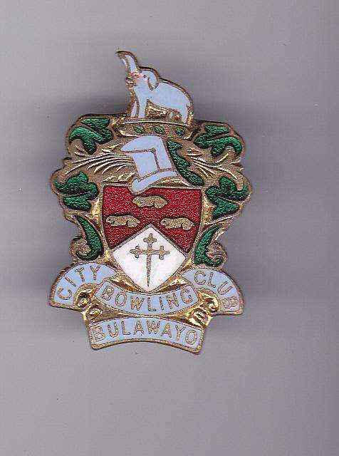 BULAWAYO CITY BOWLING CLUB ENAMEL PIN BADGE