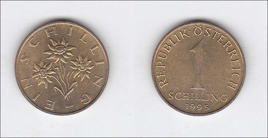 AUSTRIA 1 SHILLING 1995 HIGH GRADE