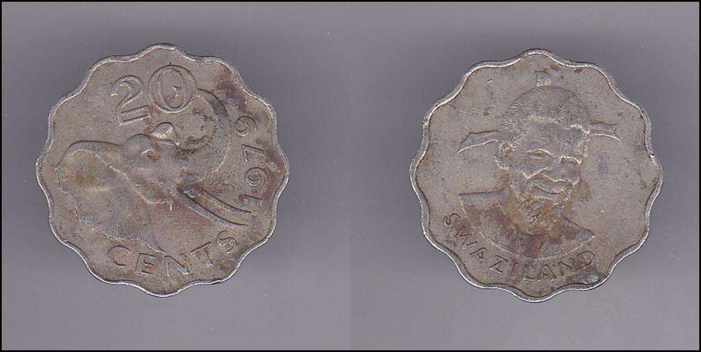 SWAZILAND 20 CENTS 1979