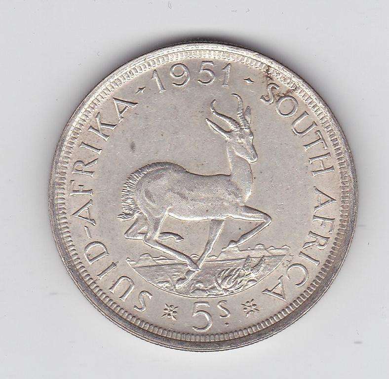 SOUTH AFRICA CROWN 1951 - MINTAGE ONLY 366 602