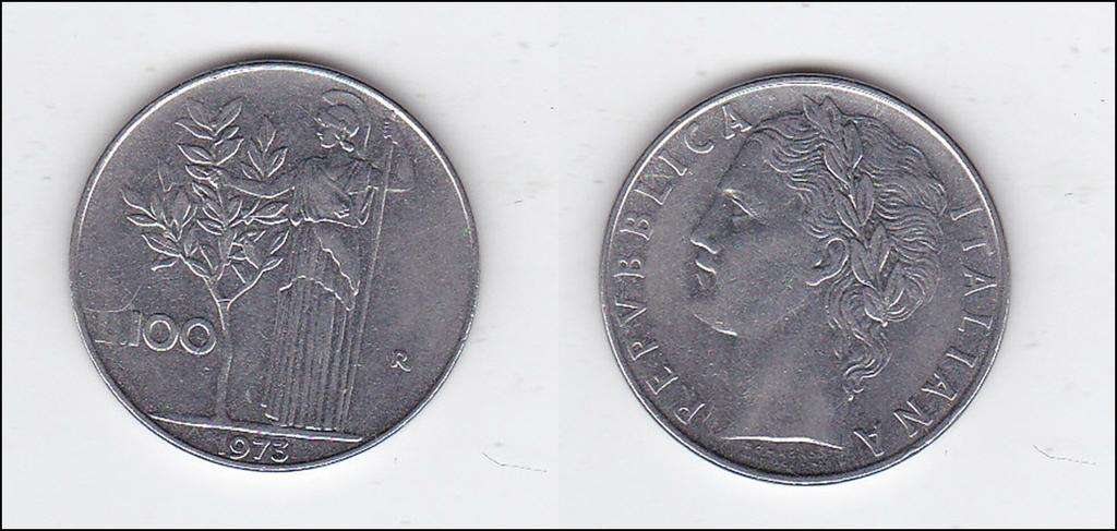 ITALY 100 LIRE 1973 HIGH GRADE