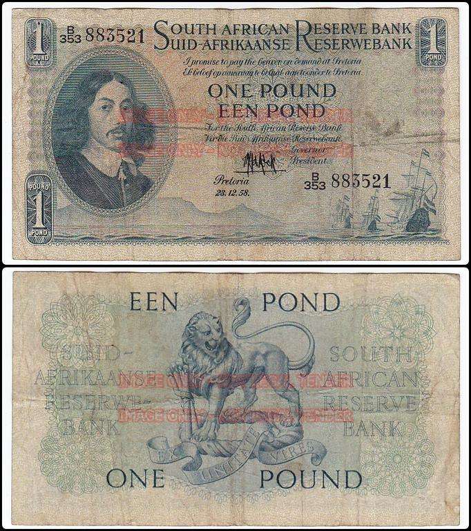 SOUTH AFRICA 1 POUND M.H. DE KOCK B353 883521