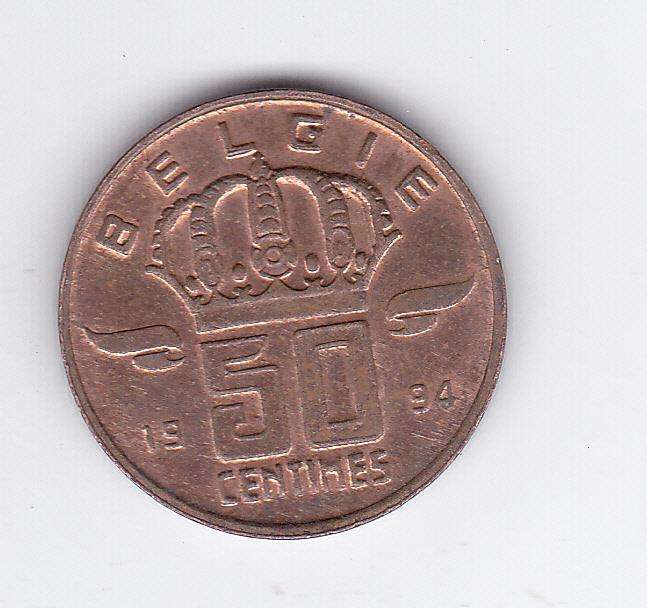 BELGIUM 50 CENTIMES 1994