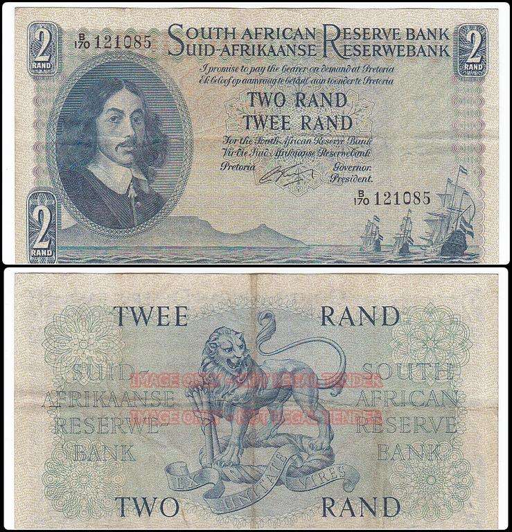 SOUTH AFRICA 2 RAND G.RISSIK B170 121085