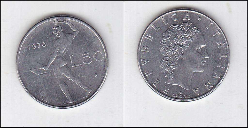 ITALY 50 LIRE 1976 HIGH GRADE