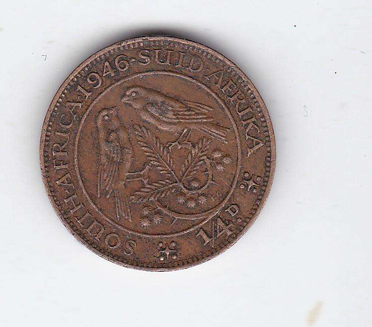 SOUTH AFRICA FARTHING 1946