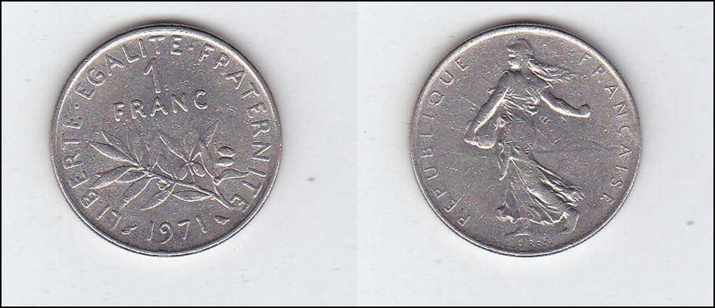 FRANCE 1 FRANC 1971