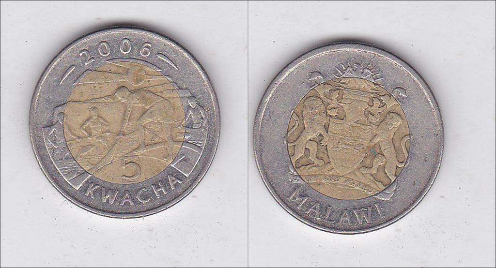 MALAWI 5 KWATCHA 2006 BIMETAL