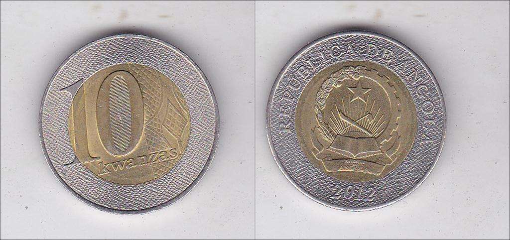 ANGOLA 10 KWANZAS 2012 EF