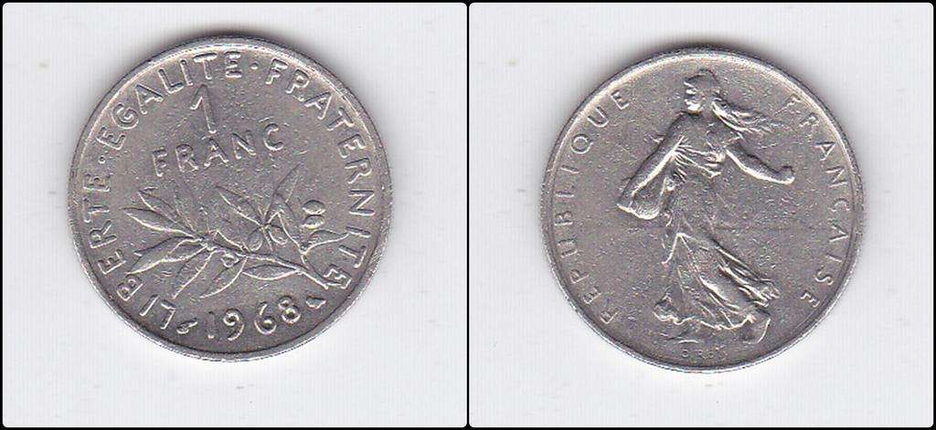 FRANCE 1 FRANC 1968