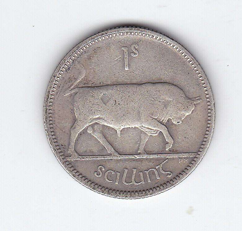 IRELAND 1 SHILLING 1930 F = $6 VF = $25