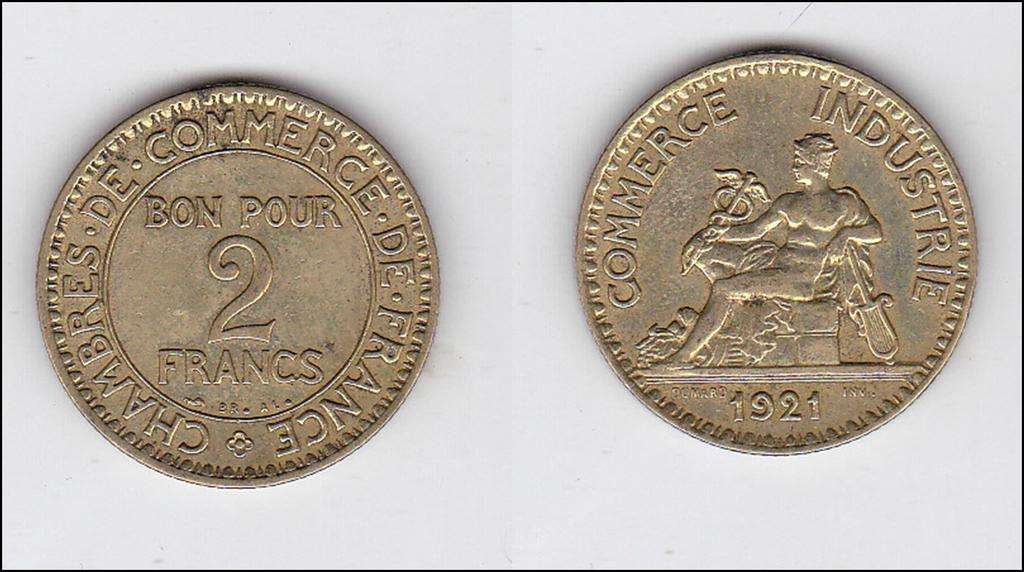 FRANCE 2 FRANKS 1921