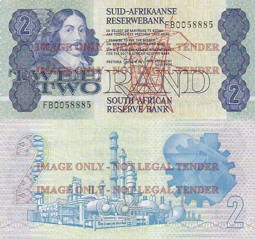 SOUTH AFRICA 2 RAND FB0058885 ALL THE 8'S EF G. DE KOCK
