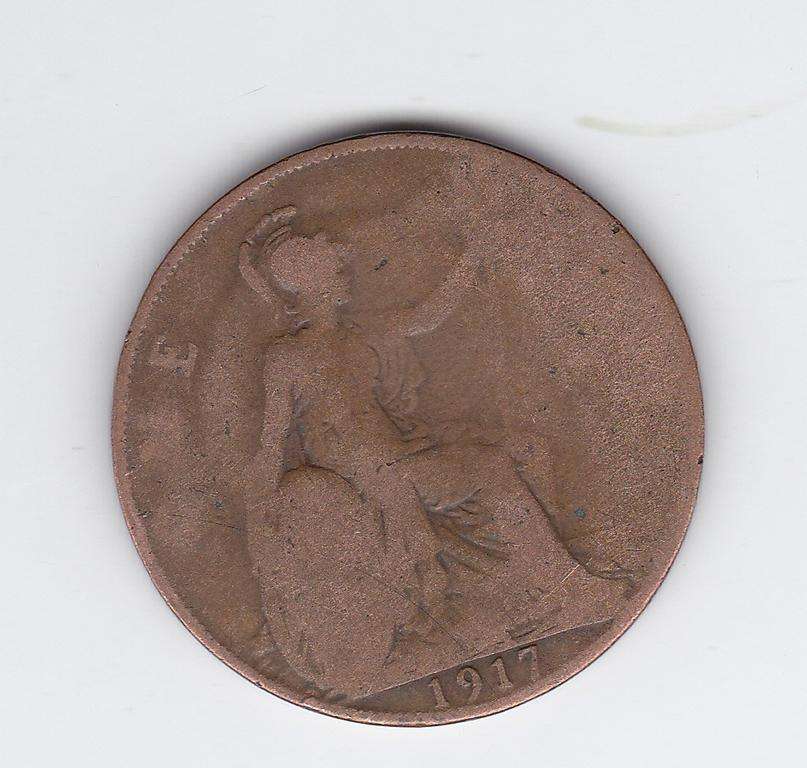 GREAT BRITAIN 1 PENNY 1917