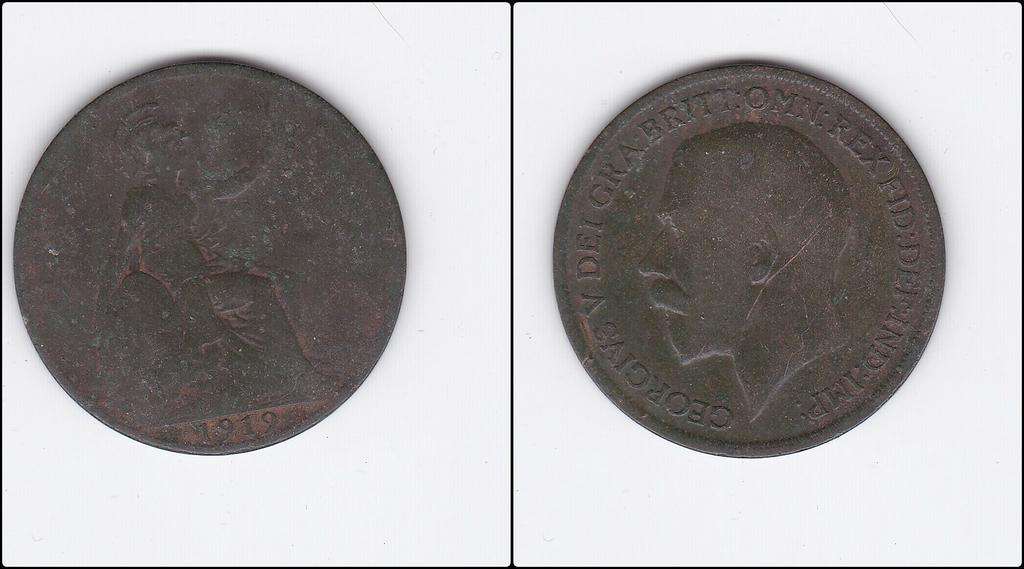 GREAT BRITAIN 1 PENNY 1919