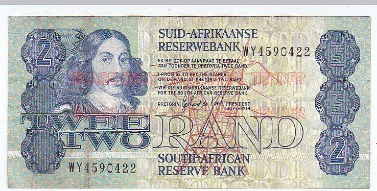 SOUTH AFRICA REPLACEMENT 2 RAND GERHARD DE KOCK XY4590422