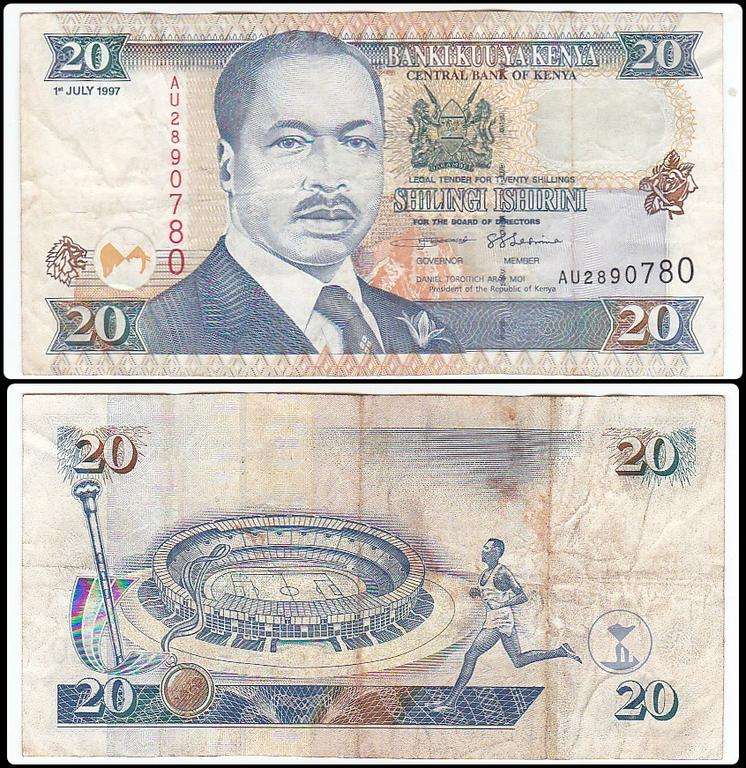 KENYA 20 SHILLINGS 1997