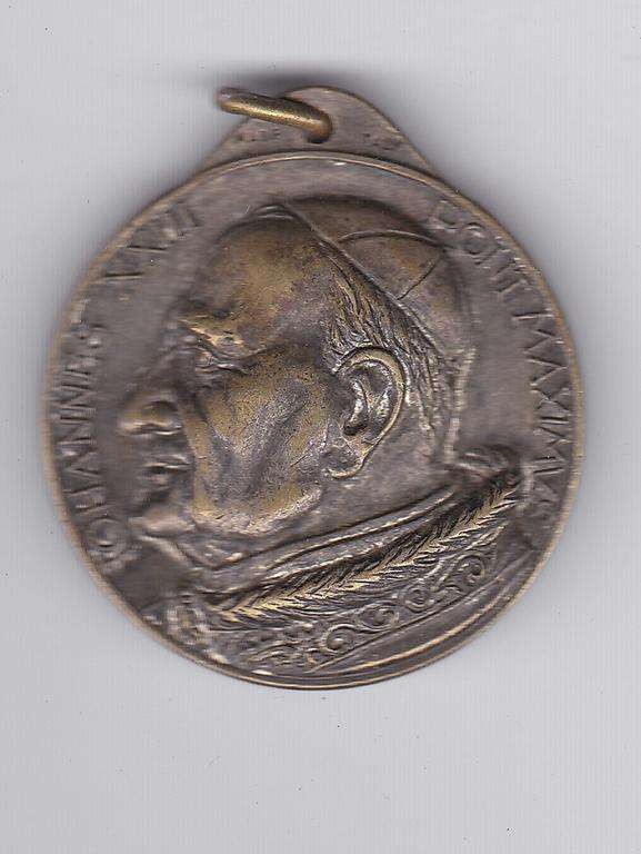 POPE JOHN XXIII MEDALLION