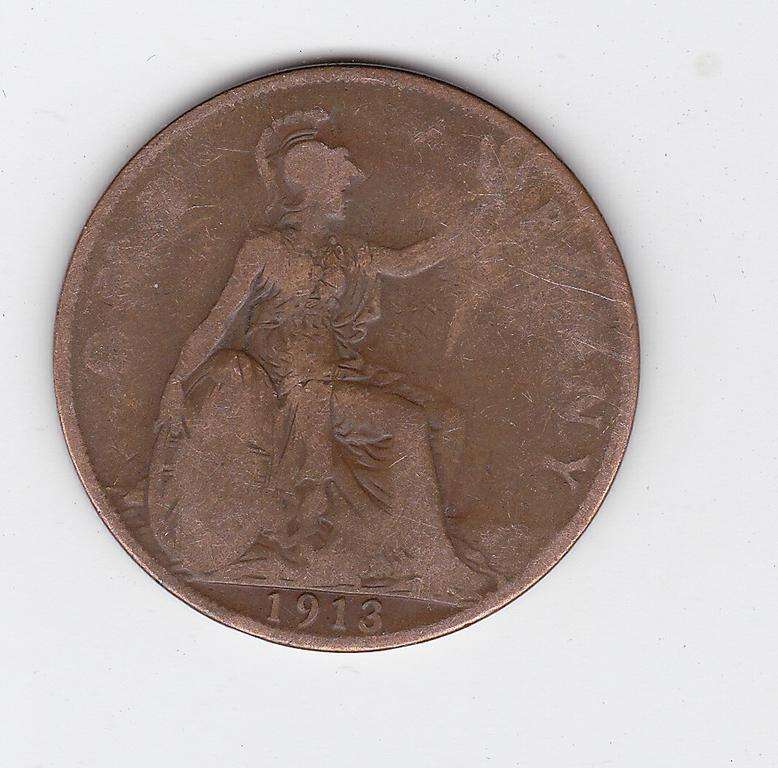 GREAT BRITAIN 1 PENNY 1913