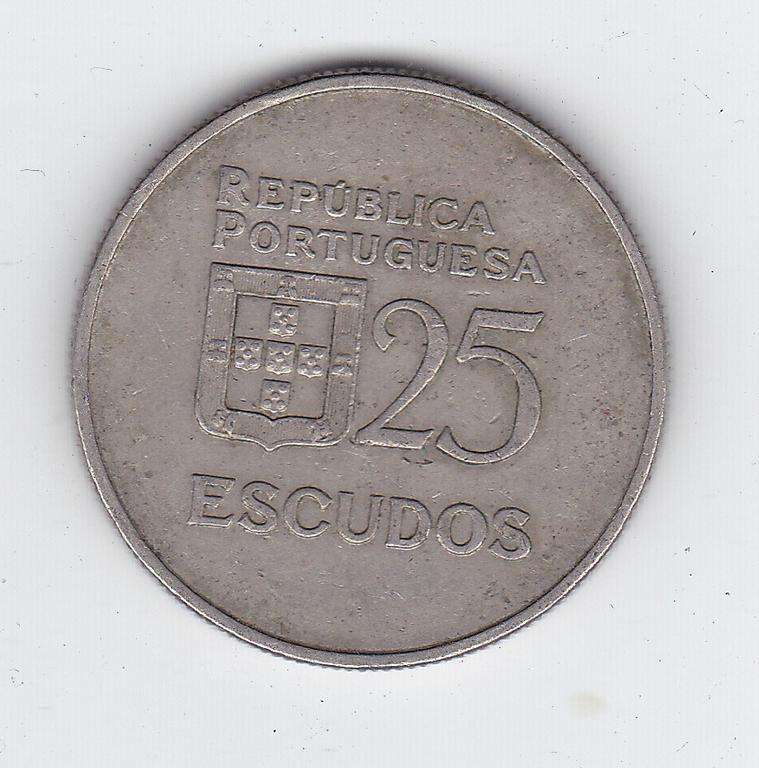 PORTUGAL 25 ESCUDOS 1980